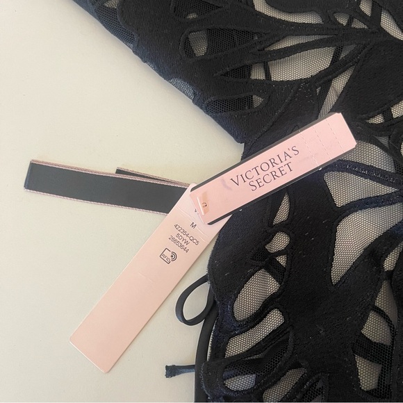 Victoria's Secret Black Butterfly Lace Top - Picture 3 of 4